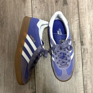 Adidas Gazelle Violet and White Sneakers